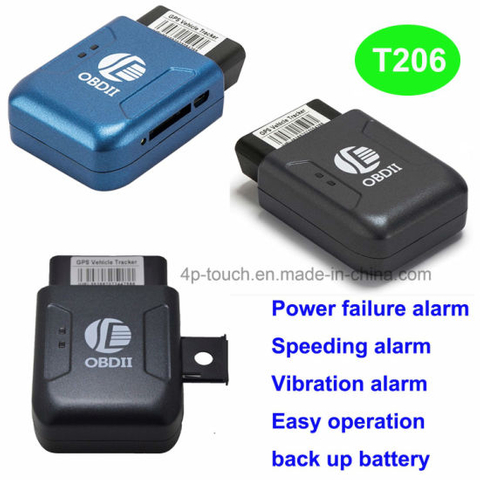 用于汽车/车辆的GSM SIM卡迷你GPS跟踪器T206