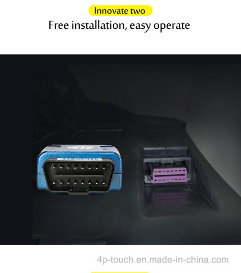 OBD II GSM卡车车辆迷你车GPS跟踪器，谷歌地图实时跟踪T206
