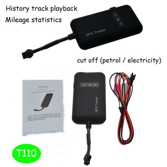 带有里程统计信息的热销GPS摩托车/车辆GPS追踪器（T110）