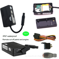 IP67 防水微型设计 GSM 汽车定位器车载 GPS 跟踪器，带远程切断引擎 T311