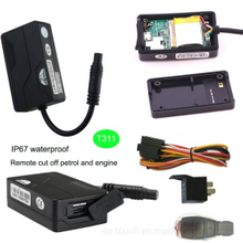 IP67 防水微型设计 GSM 汽车定位器车载 GPS 跟踪器，带远程切断引擎 T311