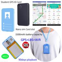 M13学生两色迷你多功能GPS追踪器ID卡