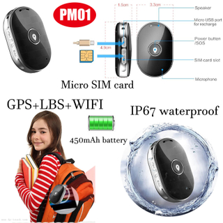 具有多个精确位置（PM01）的迷你钥匙下垂GPS追踪器