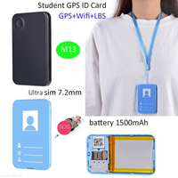 GSM学生ID卡GPS跟踪器带有实时定位M13