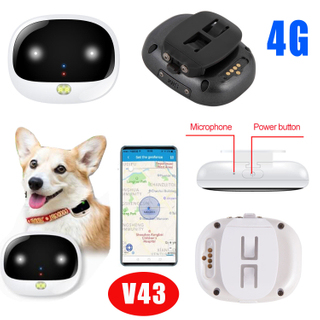 4G IP67 防水跟踪器 LTE GPS 跟踪设备，带 LED 灯，用于寻找宠物 V43