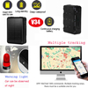 全新 IP67 防水 2G 9000mAh 大电池容量太阳能 GPS 车辆跟踪器，适用于带历史跟踪功能的汽车电动自行车 V34
