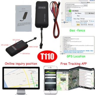 2G SIM卡车队管理车辆定位器GPS跟踪器带遥控电源OFF T110