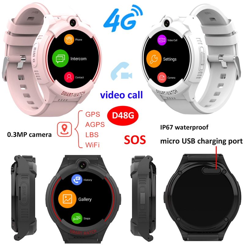  IP67防水LTE个人GPS跟踪器带有实时地图显示器D48G