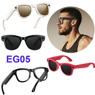 8MP 摄像头 BT 眼镜，带 AI 语音助手视频录制功能 