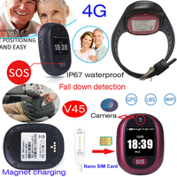 新的防水4G个人小型GPS跟踪器，带高清摄像头V45