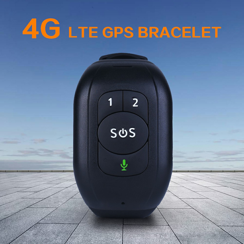 4G温度计防水父母GPS跟踪器手链带有秋季警报Y6T