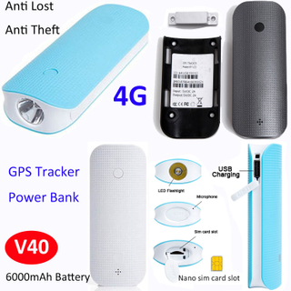 电力库4G GPS跟踪器带有防盗警报警报v40