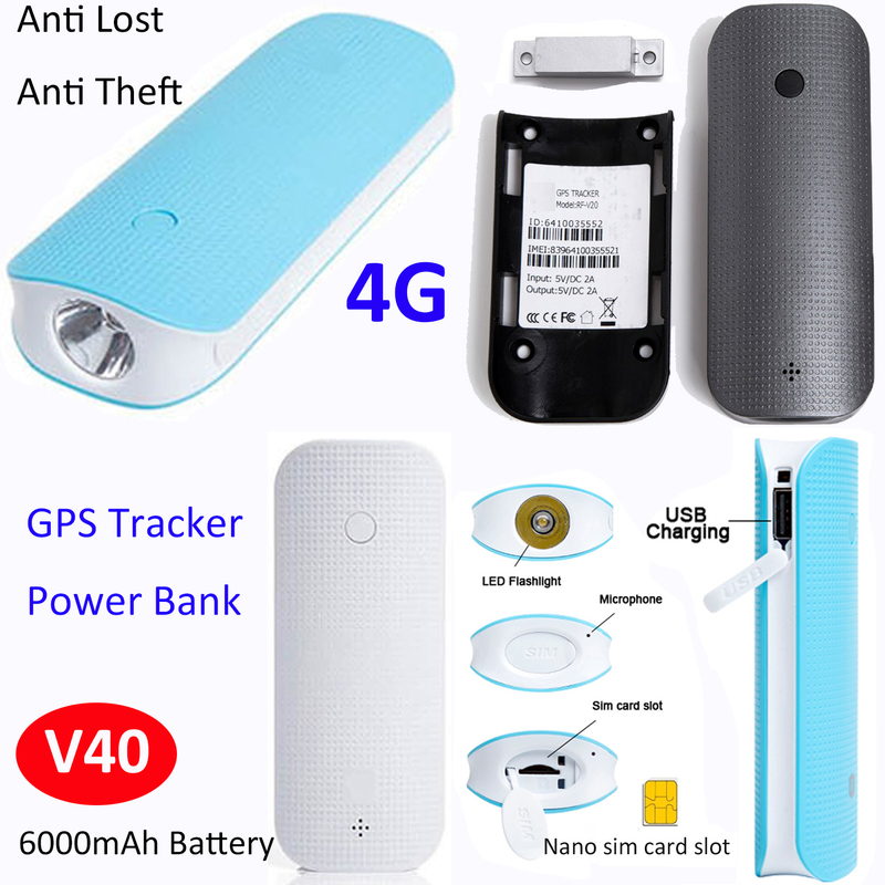 电力库4G GPS跟踪器带有防盗警报警报v40