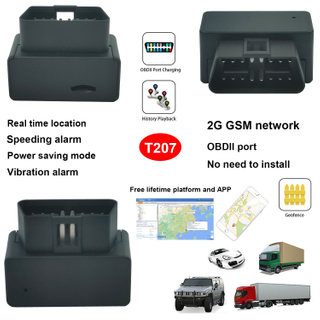 GSM OBDII防盗精确的汽车GPS跟踪器，用于汽车T207