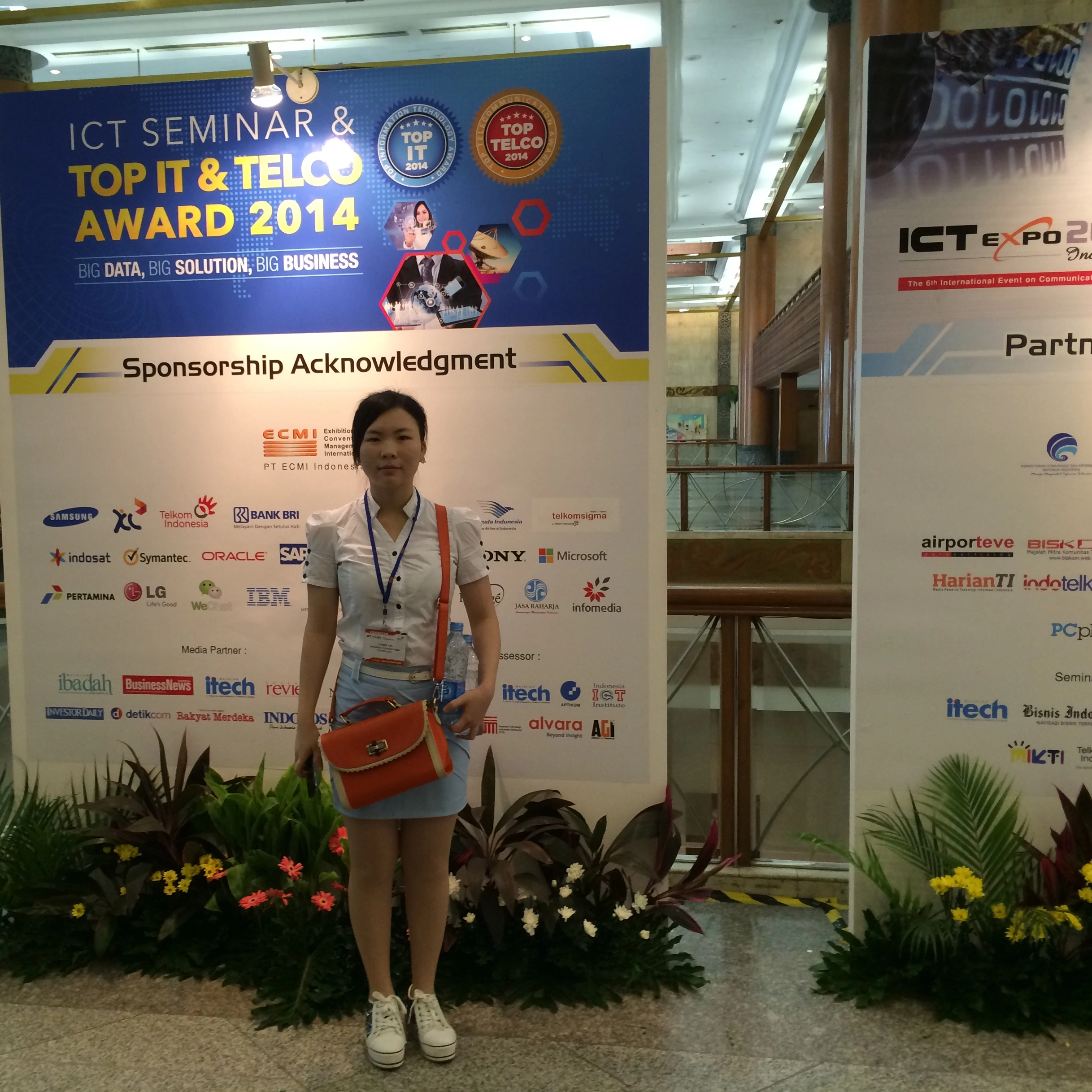 2014年5月参加ICT EXPO 2014印度尼西亚雅加达会议中心