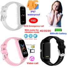 4G 儿童 GPS 智能手表，带班级模式计步器睡眠监测器 Y6D