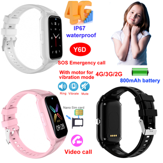 4G 儿童 GPS 智能手表，带班级模式计步器睡眠监测器 Y6D