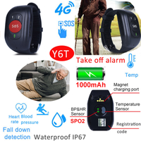 4G/LTE体温老年医疗保健GPS手镯跟踪器Y6T
