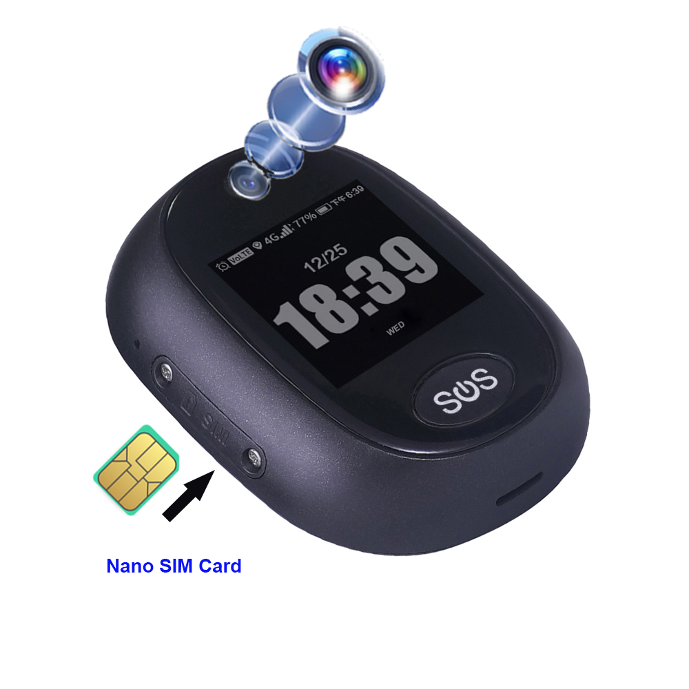 新的防水4G个人小型GPS跟踪器，带高清摄像头V45