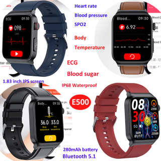 体温血糖防水ECG智能蓝牙手表E500