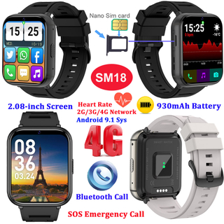  4G Android 9.1 智能蓝牙腕带 SOS 紧急呼叫 SM18