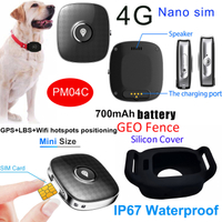 防水4G隐藏的宠物GPS跟踪器设备带语音显示器PM04C