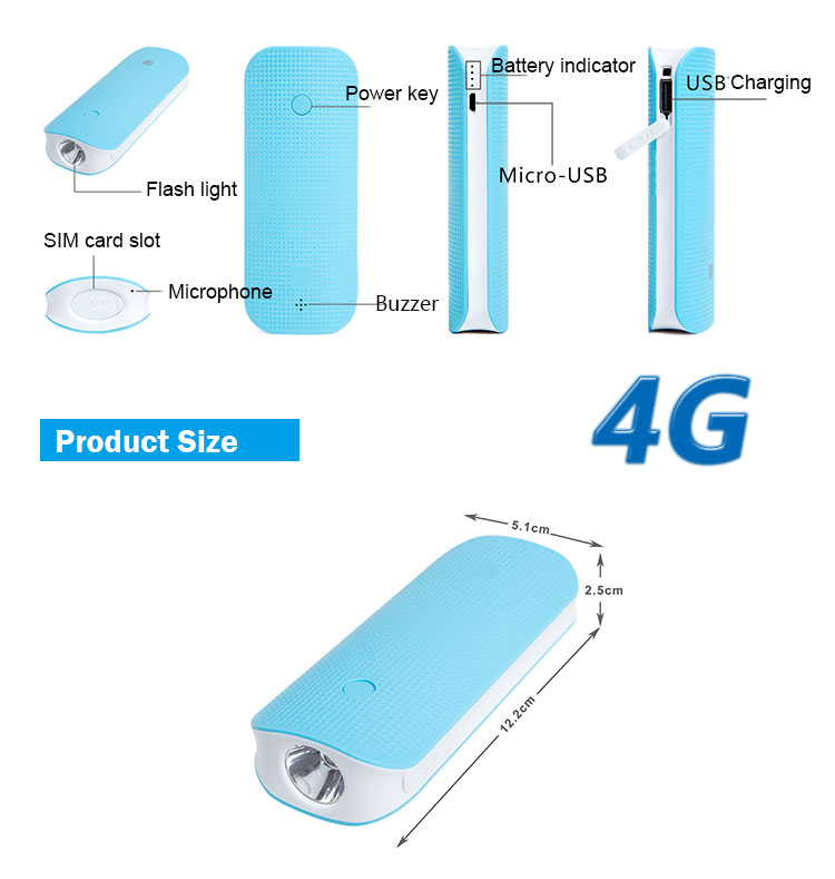 电力库4G GPS跟踪器带有防盗警报警报v40