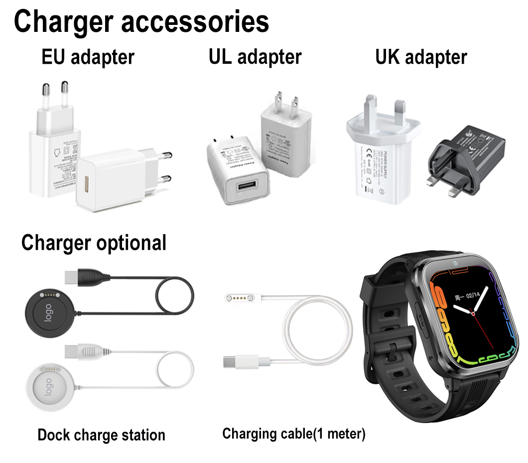 弧度屏 4G 儿童 GPS 追踪器 D40