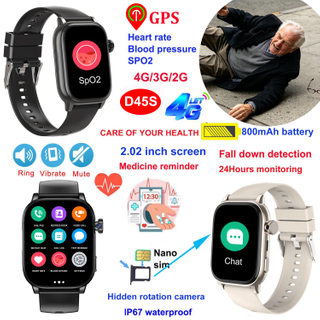 4G 高级 GPS 追踪器，带睡眠监测心率 BP SpO2