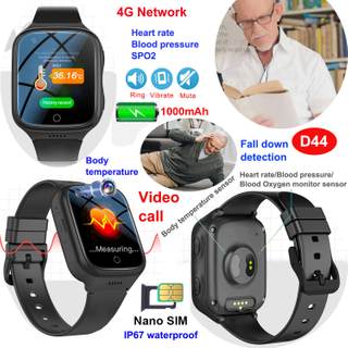 LTE防水高级GPS跟踪器手表跌落温度计D44