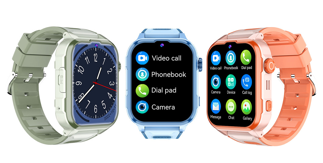 4G 旋转菜单儿童 GPS 手表 D35P