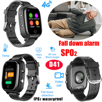 新的4G防水HR BP秋季警报高级GPS Tracker Watch D41