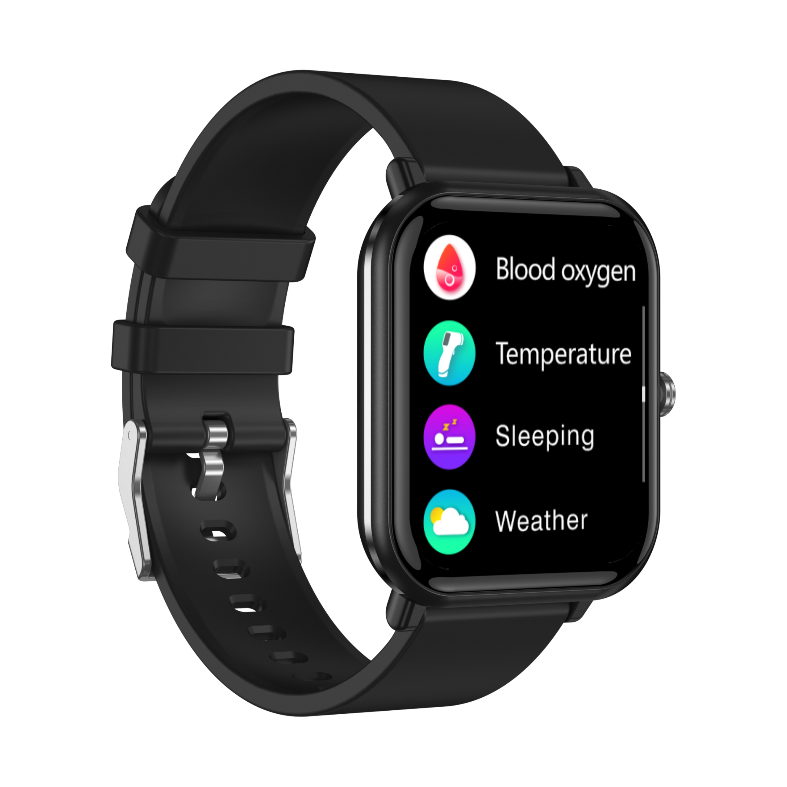 Amazon IP68防水智能手表与BP SPO2用于健康管理Q9 Pro