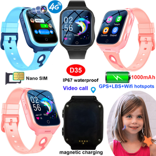 新到达LTE防水儿童GPS跟踪器手表与Geo Fence D35 