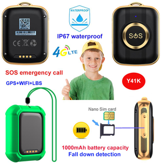 4G 迷你学生 GPS 追踪器吊坠带地理围栏班级模式 Y41K