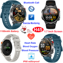 IP68防水智能BT手表老人健身监测 