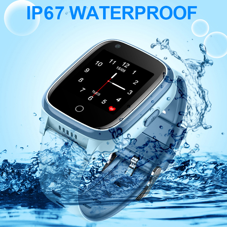 4G防水IP67视频呼叫Android Kids GPS手表跟踪器D31U