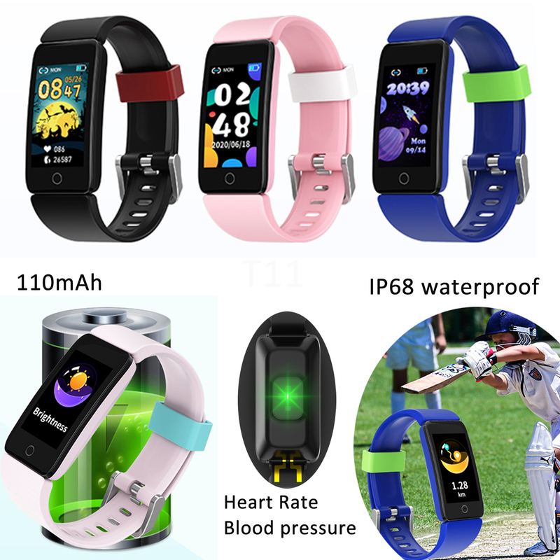 IP68防水心率血压SPO2 BT智能腕带T11